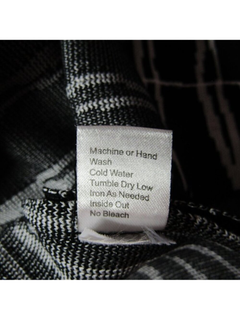 Ming Wang Black White Abstract Stripe Knit Jacket Tank Dress Set Size XL Classic - Picture 16 of 16